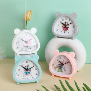 Réveil d'ours d'horloge à quartz de dessin animé mignon