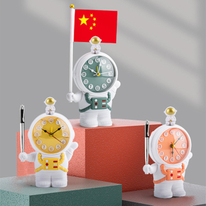 Dessin Animé Astronaute Canif Horloge Mini Réveil Étudiant
